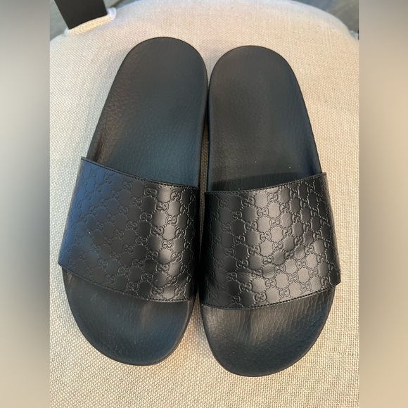 Authentic Gucci Slides women - Micro Guccissima - Picture 3 of 7
